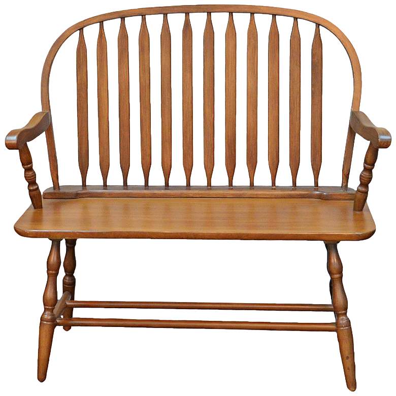 Niagra American Oak Wood Windsor Bench - #37R73 Lamps Plus Niagra American Oak Wood Windsor Bench - #37R73 Lamps Plus
