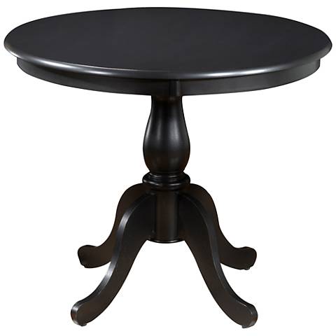 table dining round pedestal wood bella antique cart
