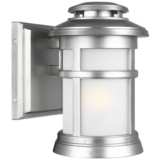 Feiss Newport 9&quot;H Painted Brushed Steel Outdoor Wall Light