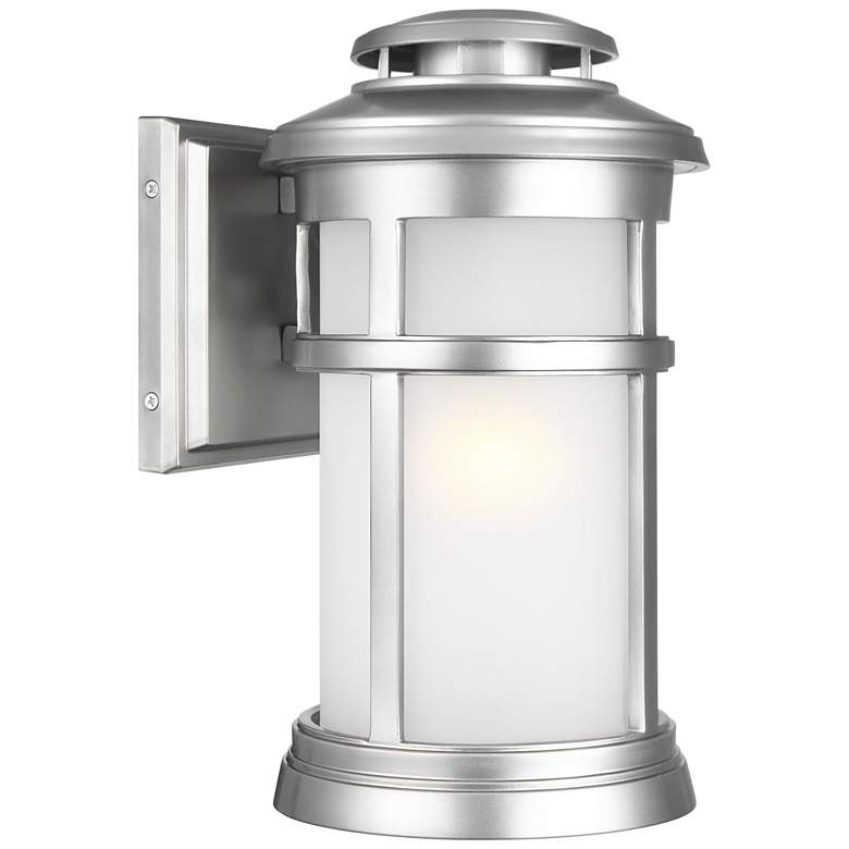 Feiss Newport 13&quot;H Painted Brushed Steel Outdoor Wall Light