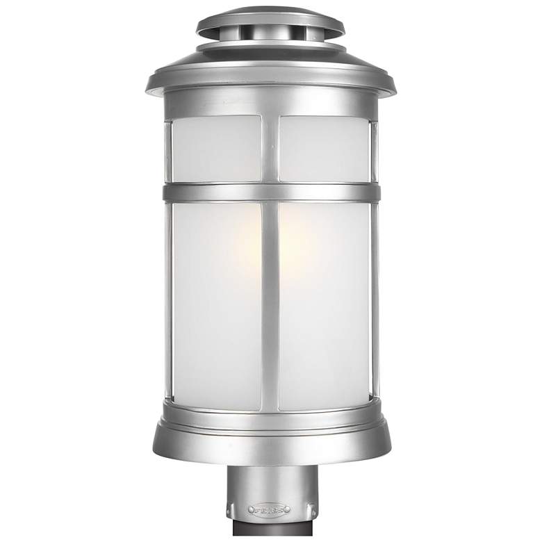 Newport 18 1/2&quot;H Painted Brushed Steel Outdoor Post Light