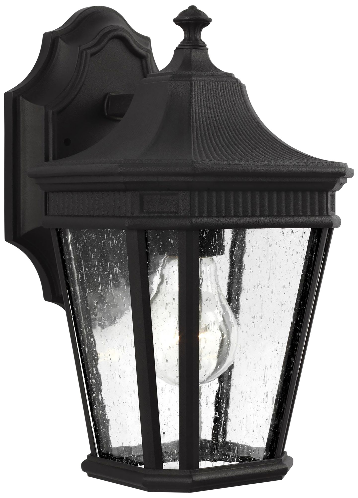 Feiss Cotswold Lane 11 1/2" High Black Outdoor Wall Light
