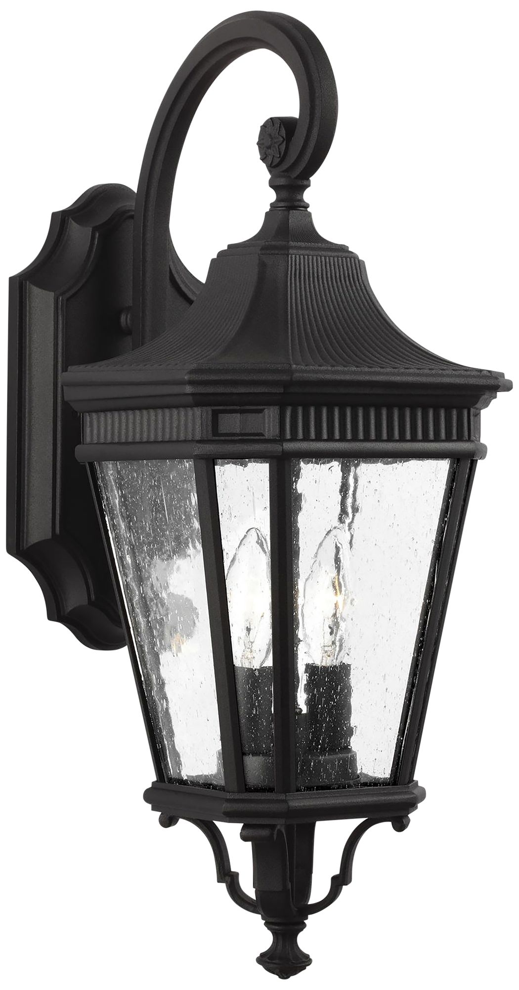 Feiss Cotswold Lane 20 1/2" High Black Outdoor Wall Light