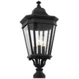 Feiss Cotswold Lane 22 1/2&quot; High Black Outdoor Post Light