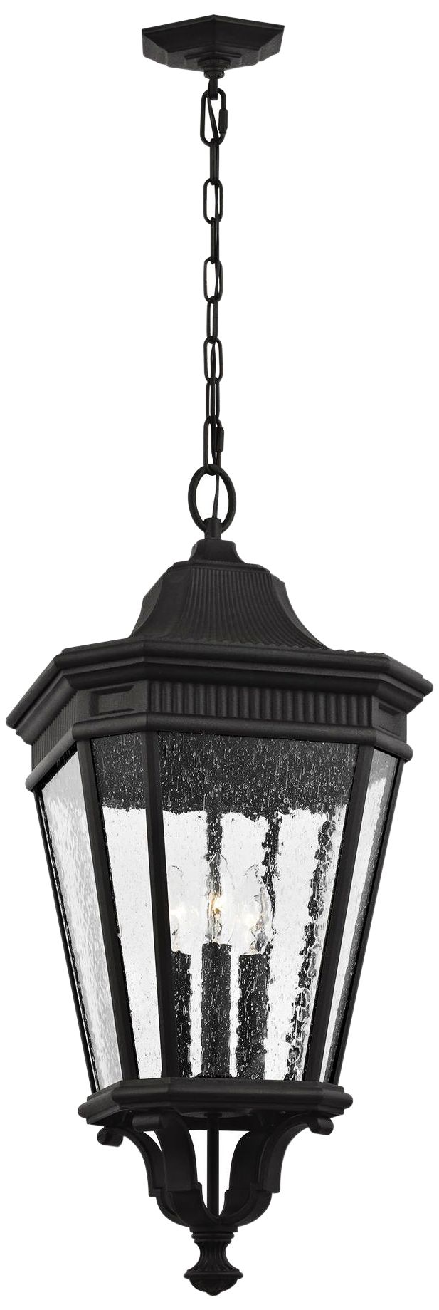 Feiss Cotswold Lane 26 1/2" High Black Outdoor Hanging Light