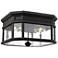 Feiss Cotswold Lane 11 1/2" Wide Black Outdoor Ceiling Light
