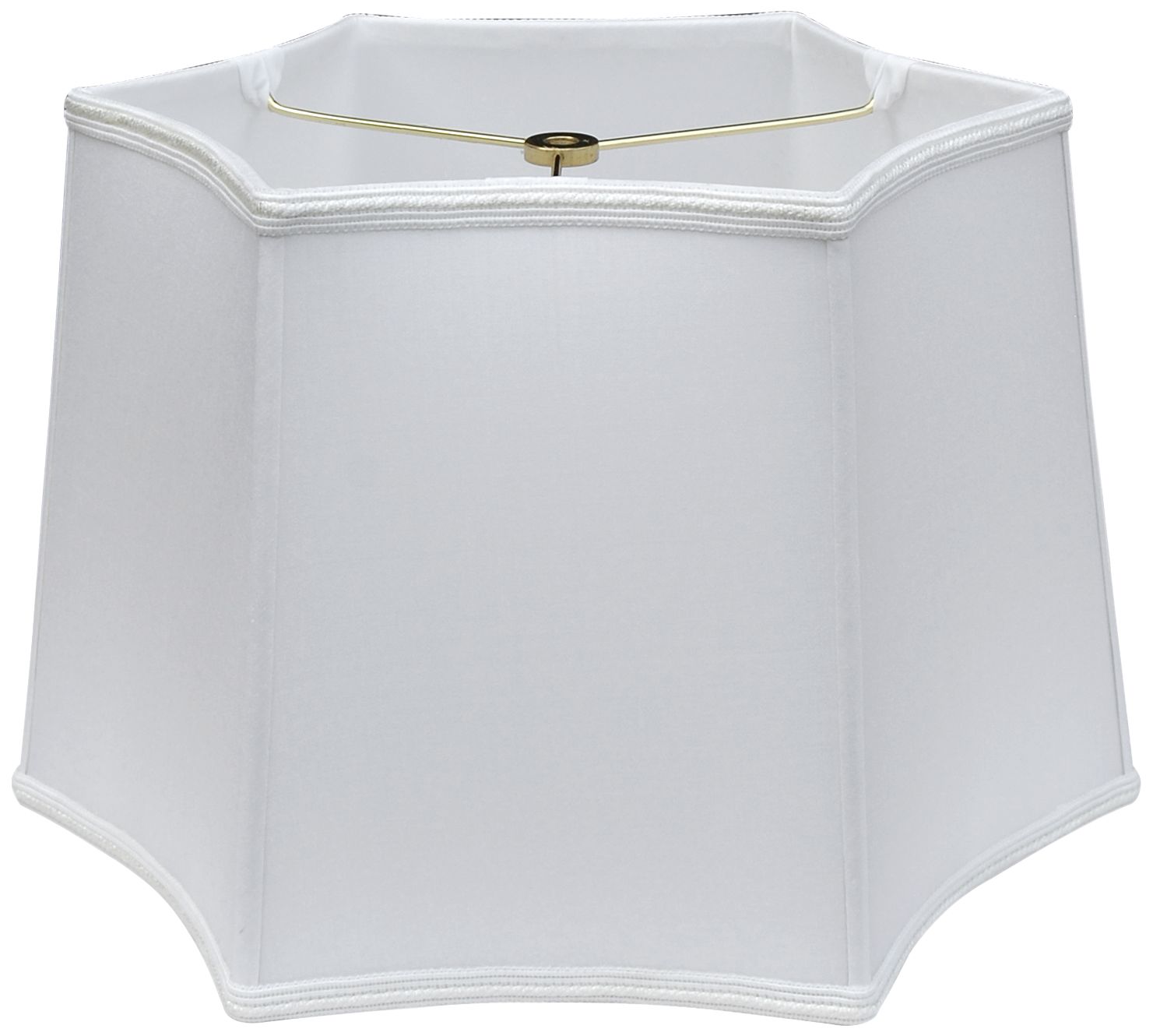 Retro Oyster Hexagon Lamp Shade 13x15x10 (Spider)