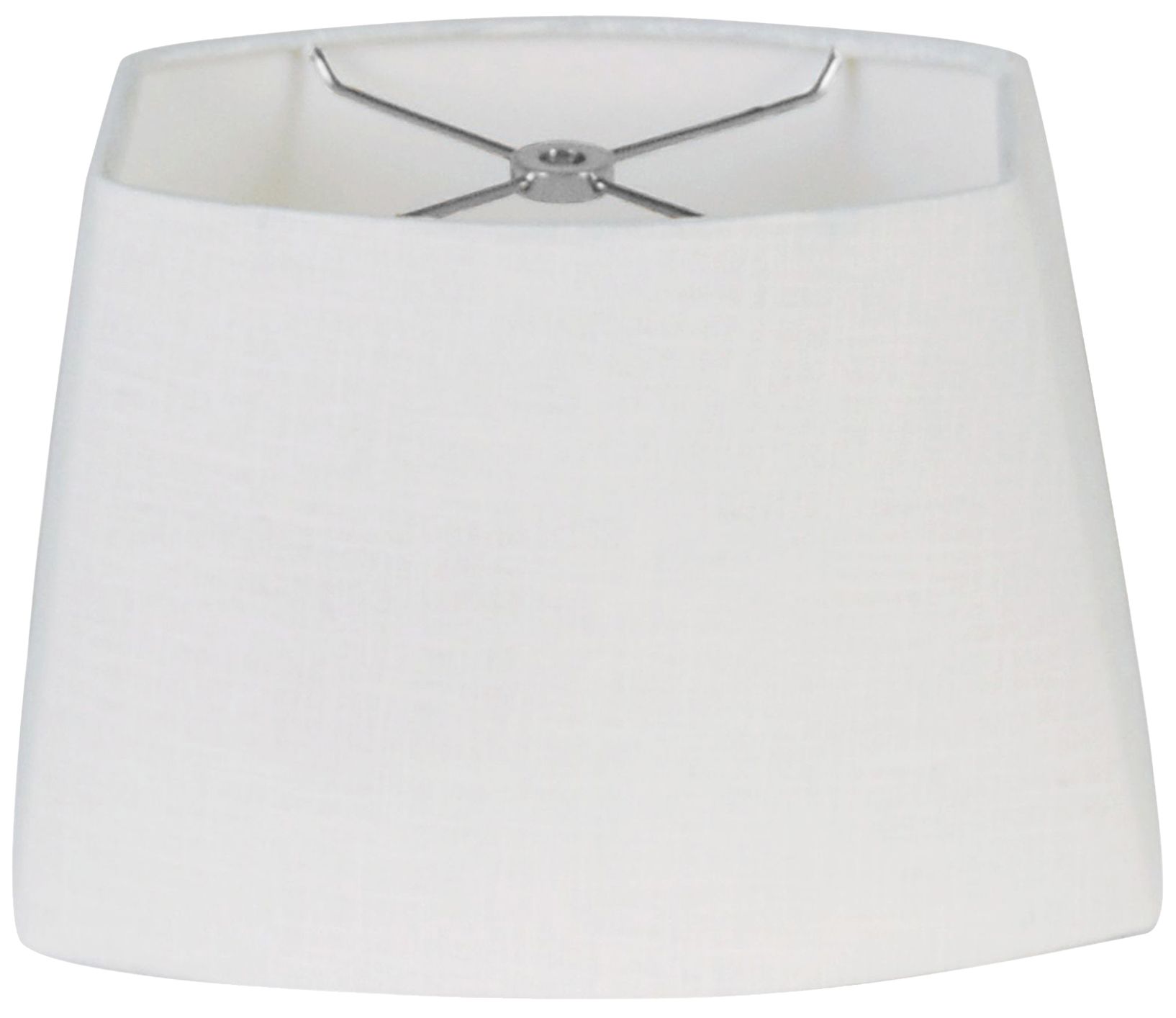 White Oval Hardback Lamp Shade 7.5/10.5x8/13x8 (Spider)