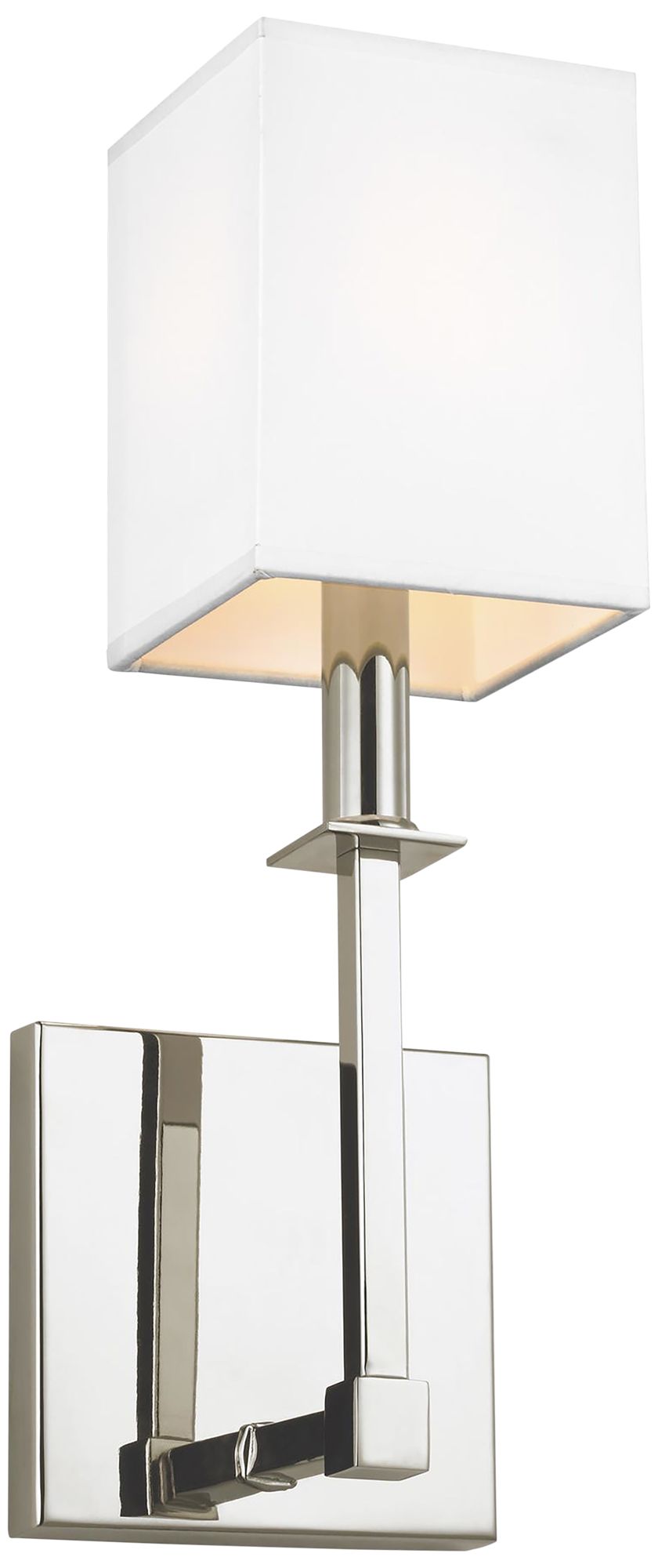 Feiss Quinn 15" High Polished Nickel Wall Sconce