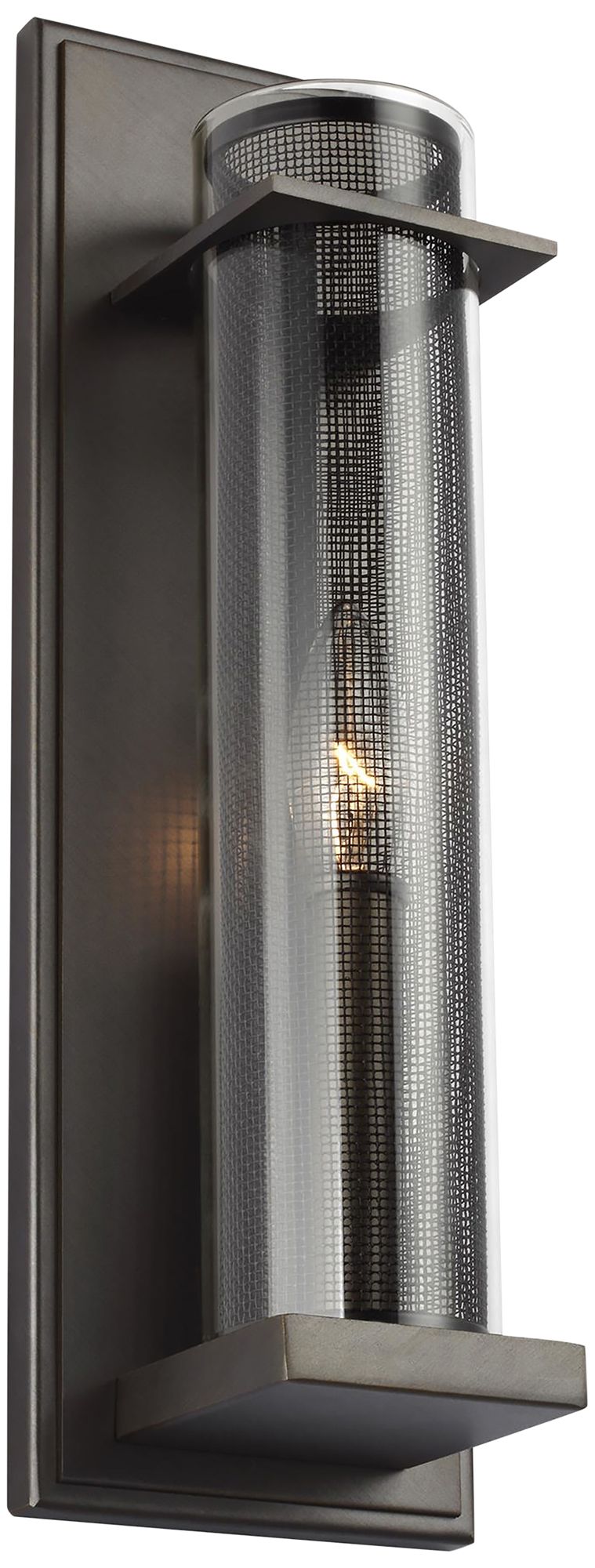 Feiss Silo 15" High Antique Bronze Wall Sconce