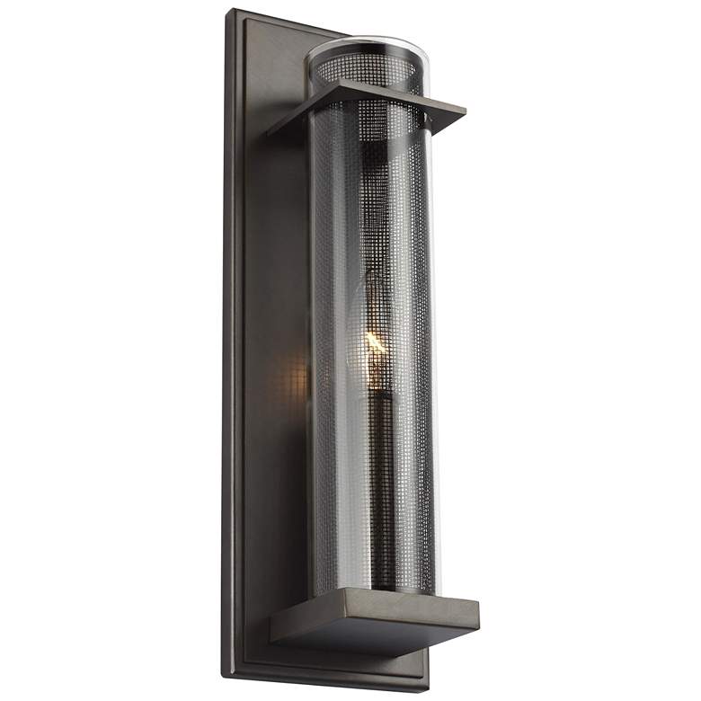Feiss Silo 15&quot; High Antique Bronze Wall Sconce
