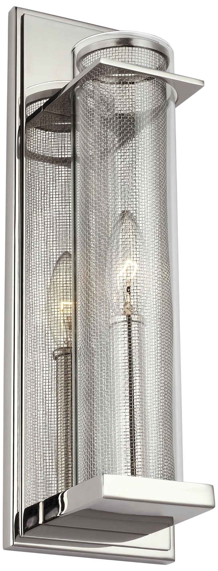 Feiss Silo 15" High Polished Nickel Wall Sconce
