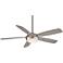 54" Minka Aire Lun-Aire Brushed Nickel Pull Chain LED Ceiling Fan