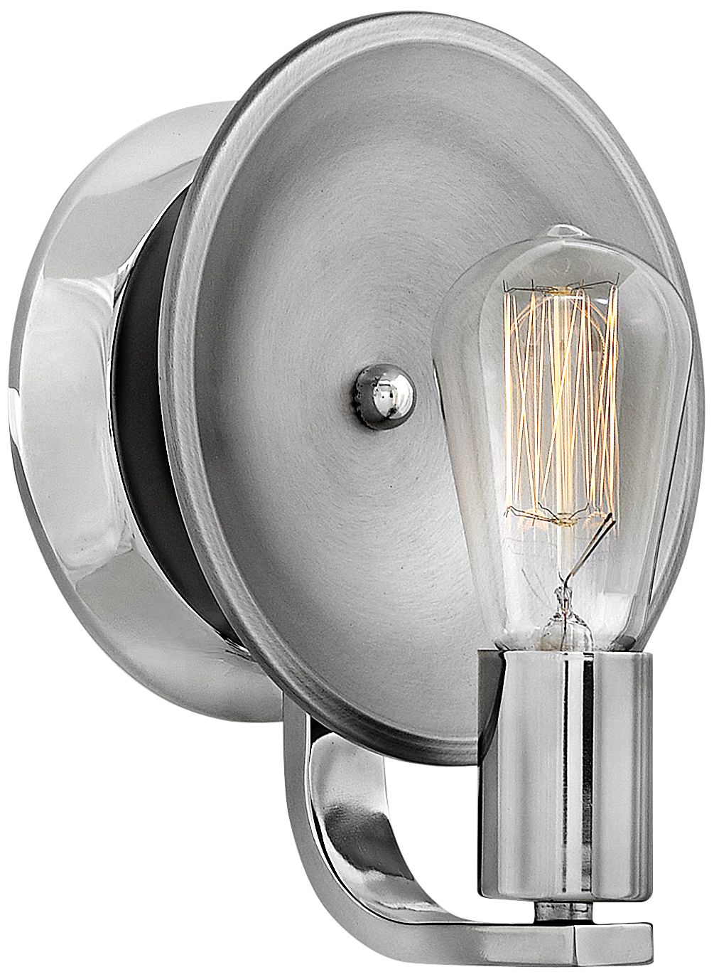 Hinkley Boyer 9" High Polished Nickel Wall Sconce