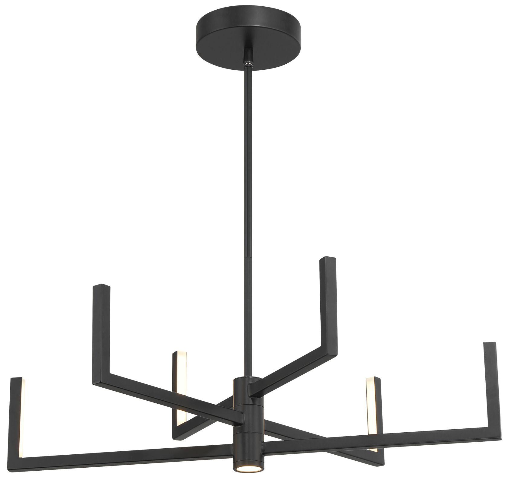 George Kovacs Articular 6-light Black Led Chandelier