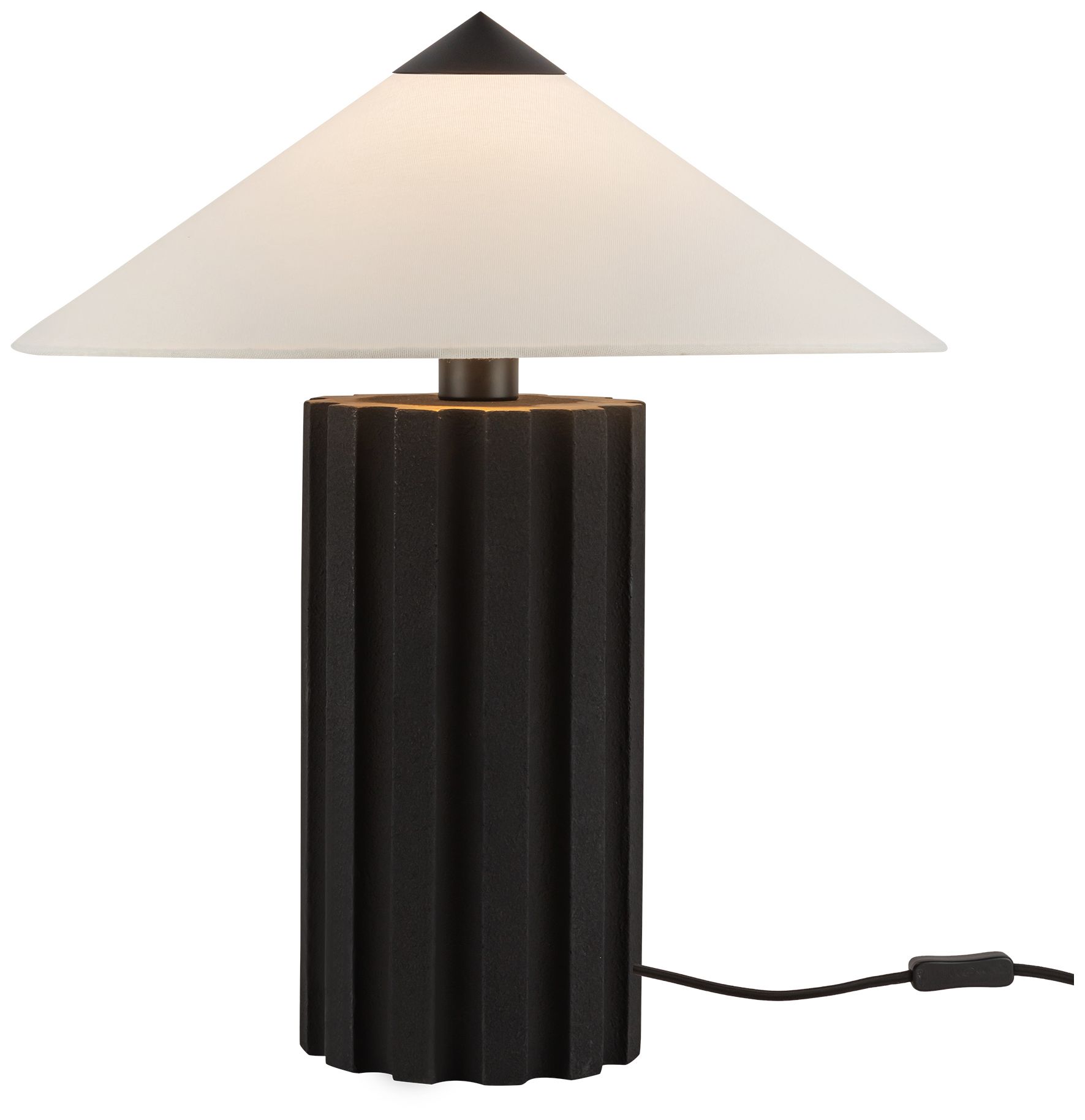 Kuzco Alora Mood Ono E26 20-in Matte Black Socket Table Lamp