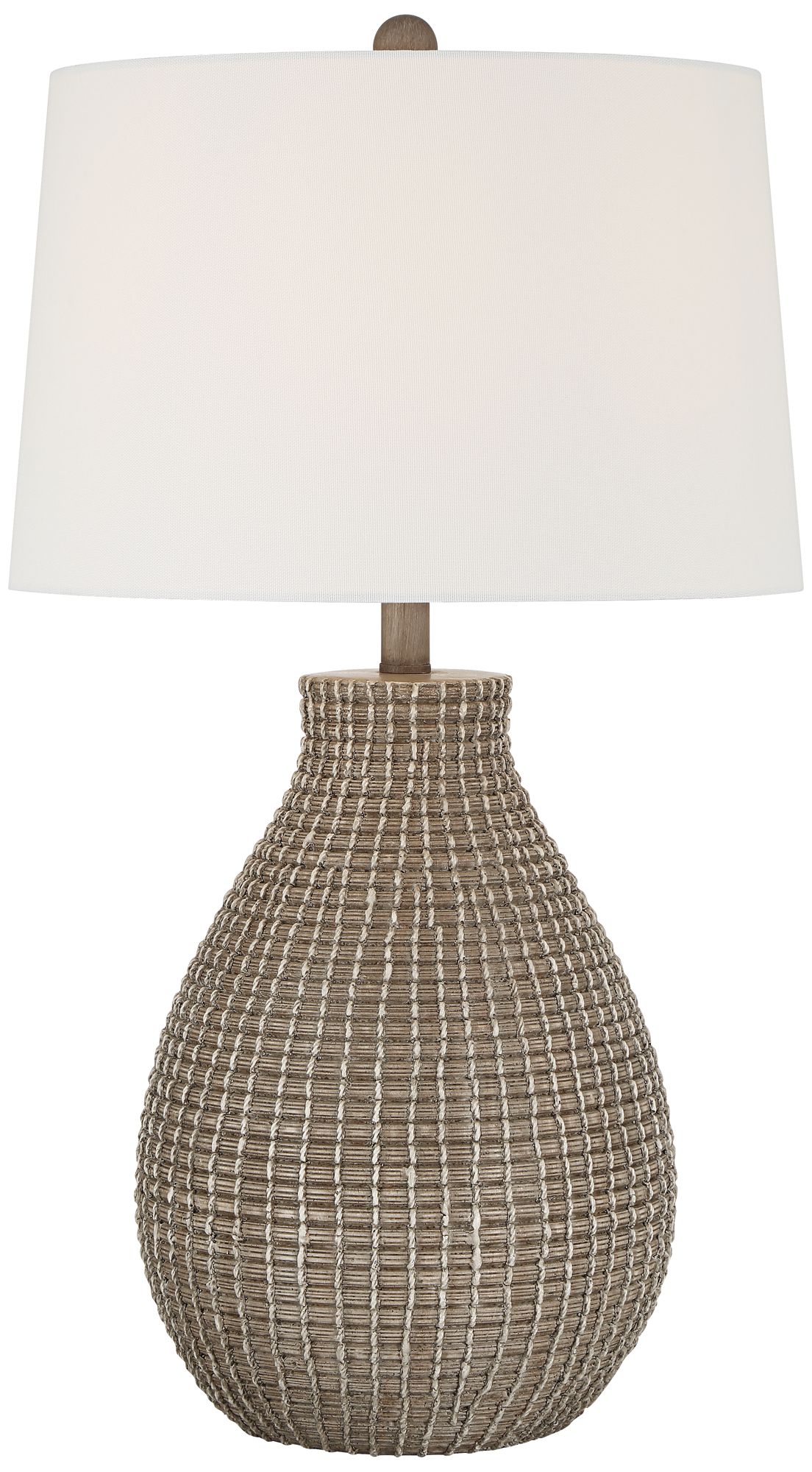 360 Lighting Adelyn 28" High Natural Beige Gourd Table Lamp With Dimmer