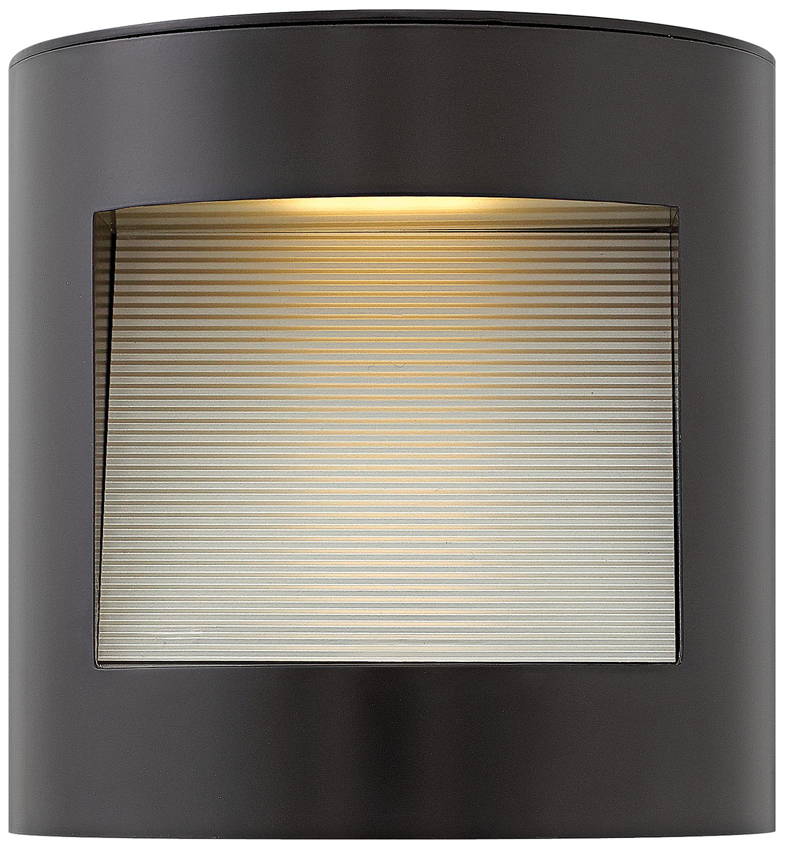 Hinkley Luna 9" High Satin Black LED Outdoor Wall Light