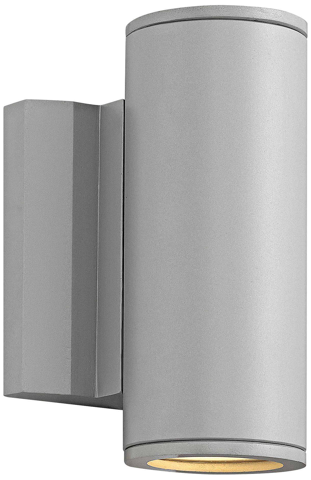 Kore 7 1/2"H Titanium Round Dark Sky LED Outdoor Wall Light