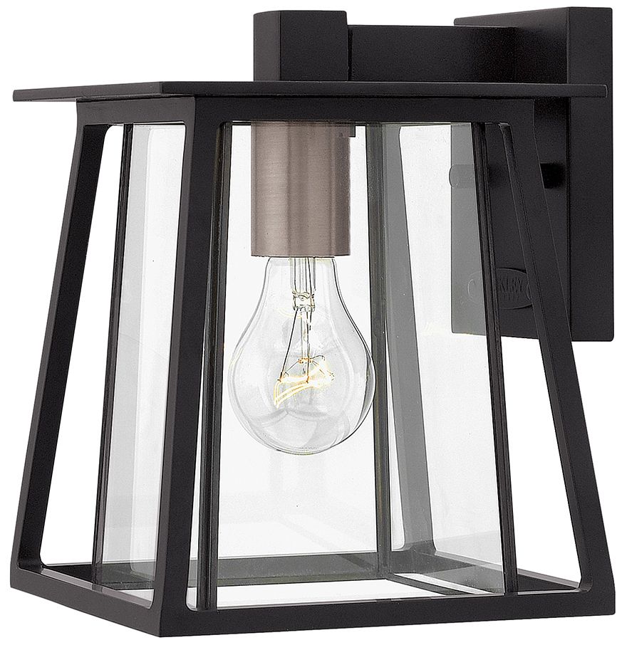 Hinkley Walker 9 1/2" High Black Outdoor Wall Light