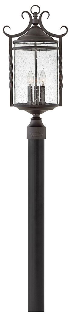 Hinkley Casa 23 3/4" High Olde Black Outdoor Post Light