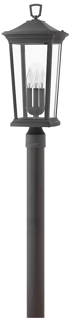 Hinkley Bromley 22 3/4" High Museum Black Outdoor Post Light
