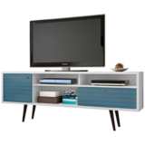 Liberty 70 3/4&quot; Wide Aqua Blue and White Modern TV Stand