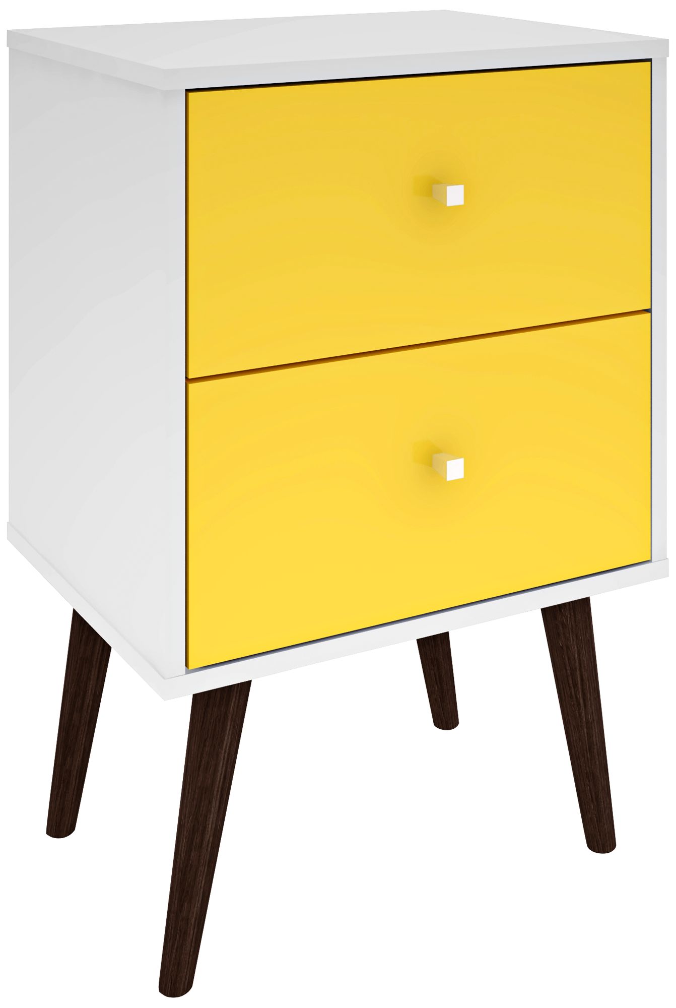 Liberty 17 3/4" Wide Yellow 2-Drawer Modern Nightstand