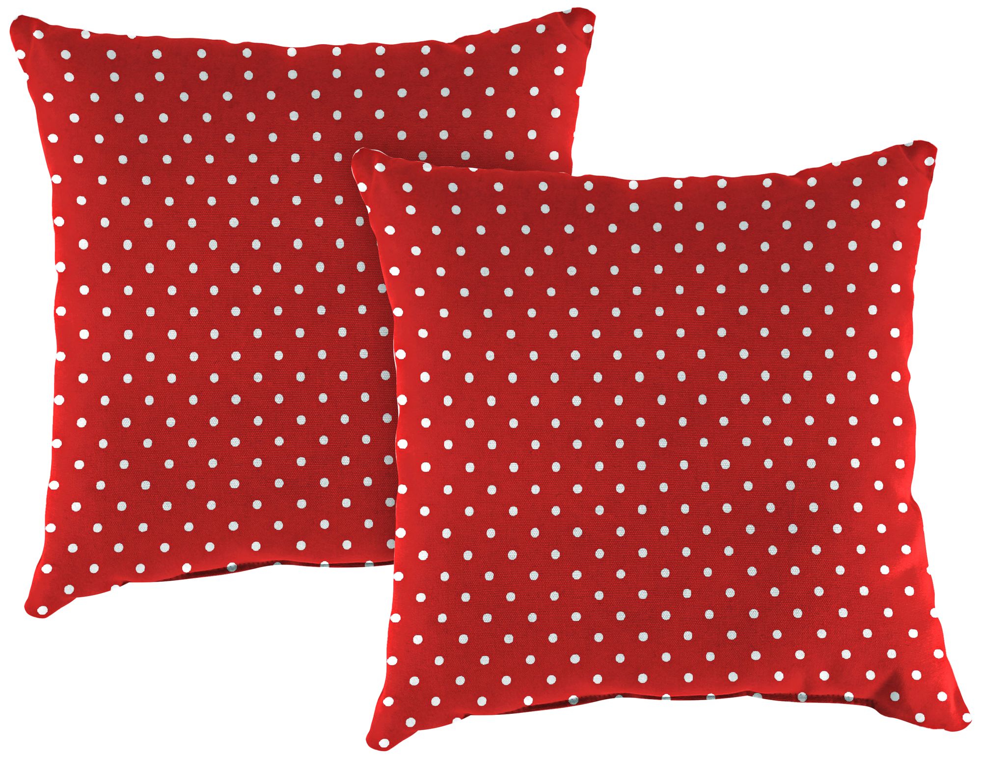 Mini Dots Rojo 18" Square Outdoor Toss Pillow