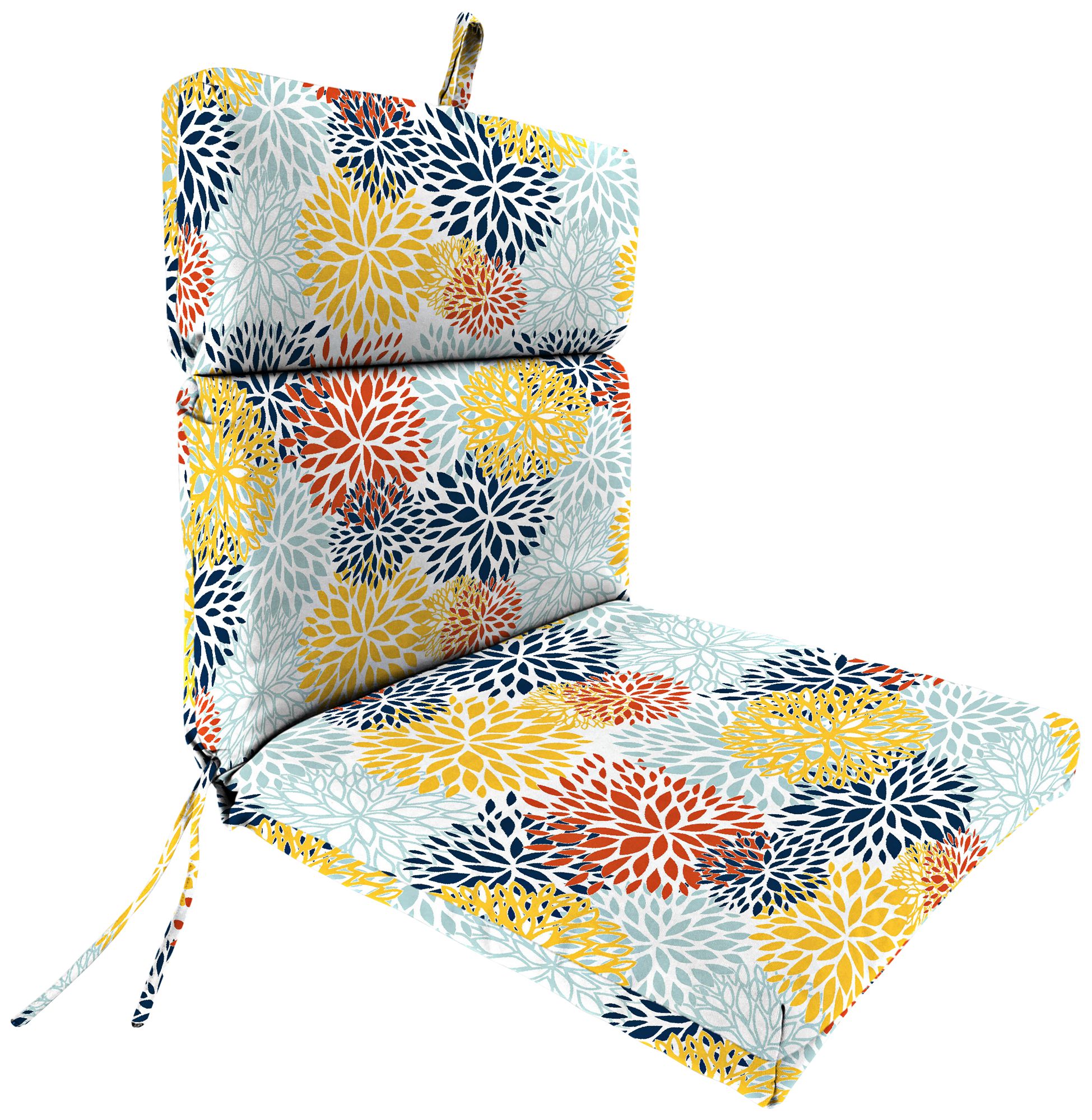 Blooms Perla French Edge Outdoor Chair Cushion