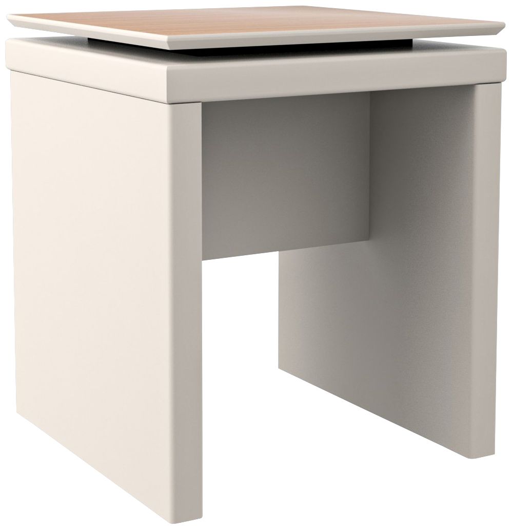 Lincoln 17 1/4" Wide Maple Top Modern Square End Table