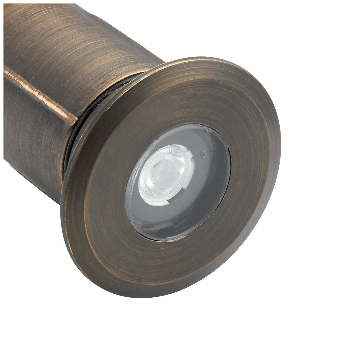 Kichler Foote Brass Recessed Basic Trim Outdoor Accent Light