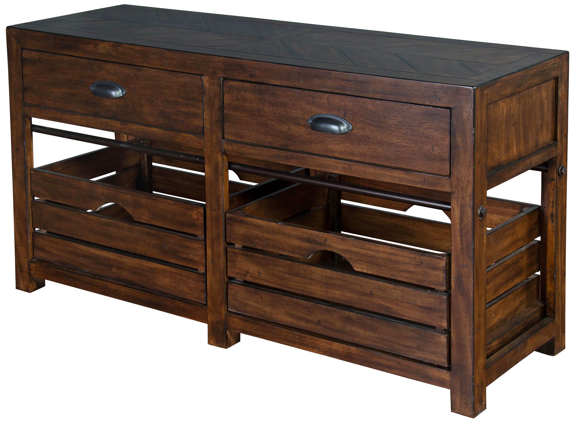 Canyon Creek 50" Wide Kings Wood 2-Drawer Sofa Table