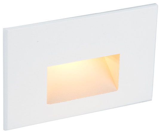 WAC LEDme 5"W White Horizontal 3000K LED Step and Wall Light