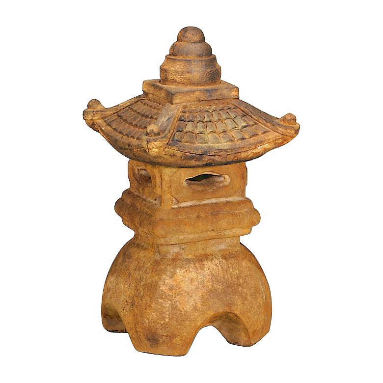 Small Great Roof Lantern 18&quot; High Pagoda Garden Accent