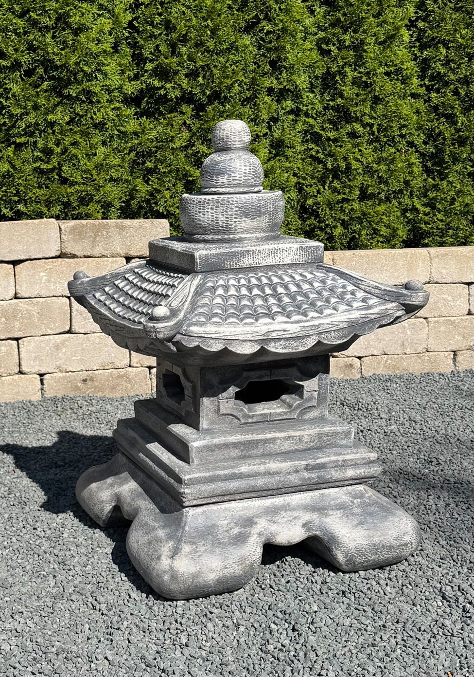 Medium Great Roof Lantern 23" High Pagoda Garden Accent