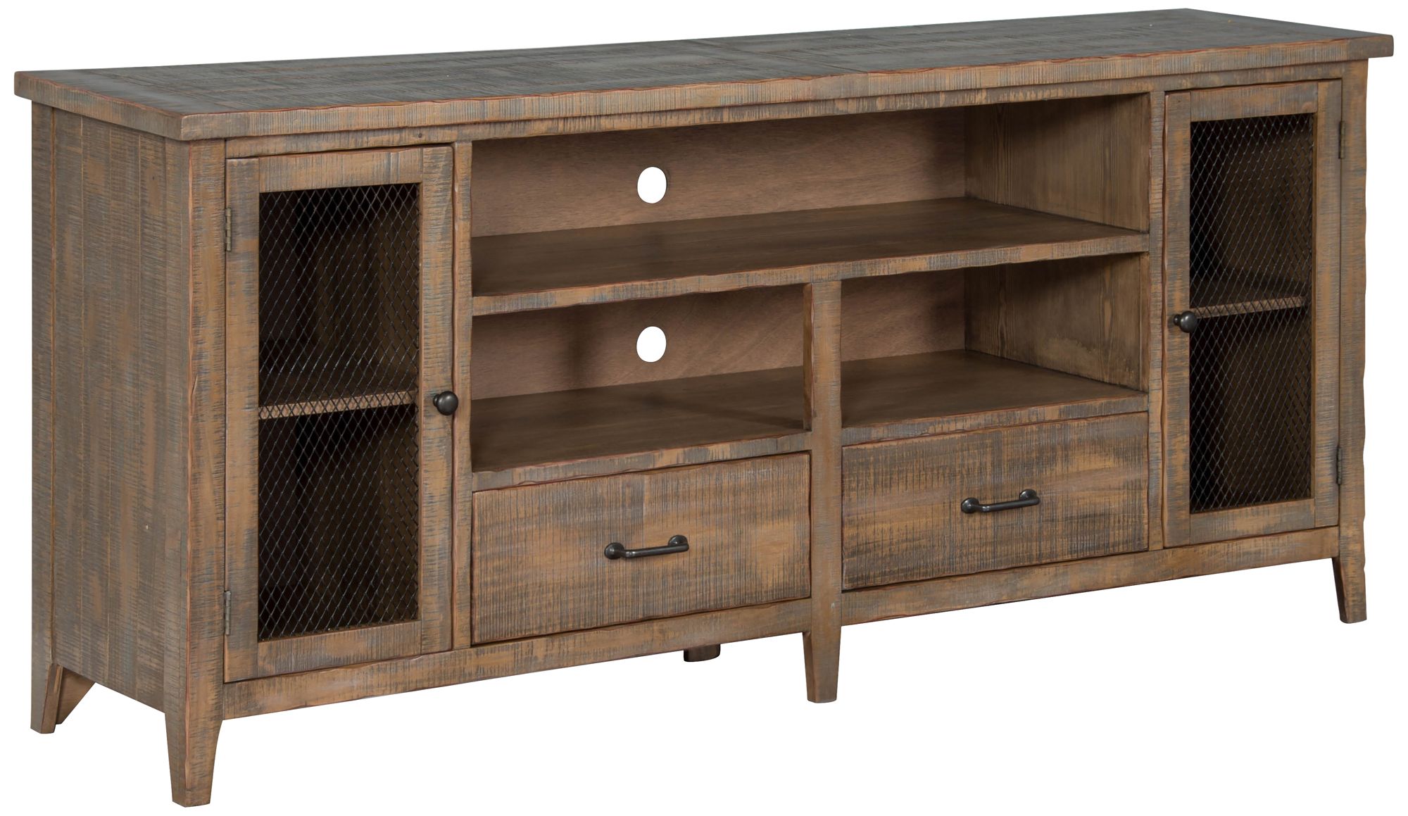 Catalina Drift Wood 78" 2-Door TV Console