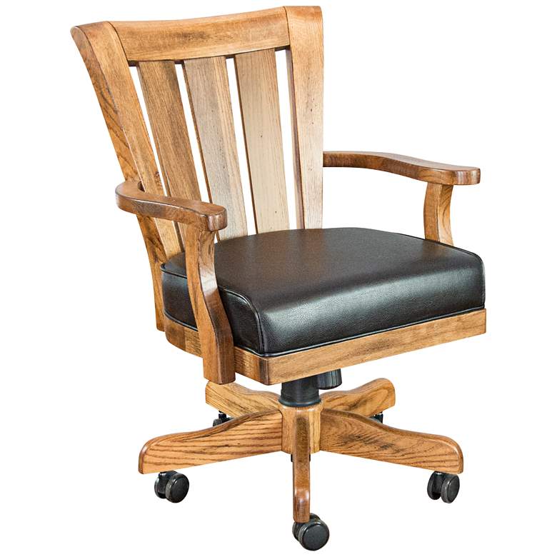 Sedona Rustic Oak Wood Adjustable Game Chair
