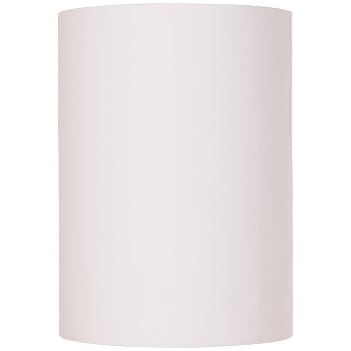 White Cotton Small Drum Cylinder Shade, White Small Lamp Shades