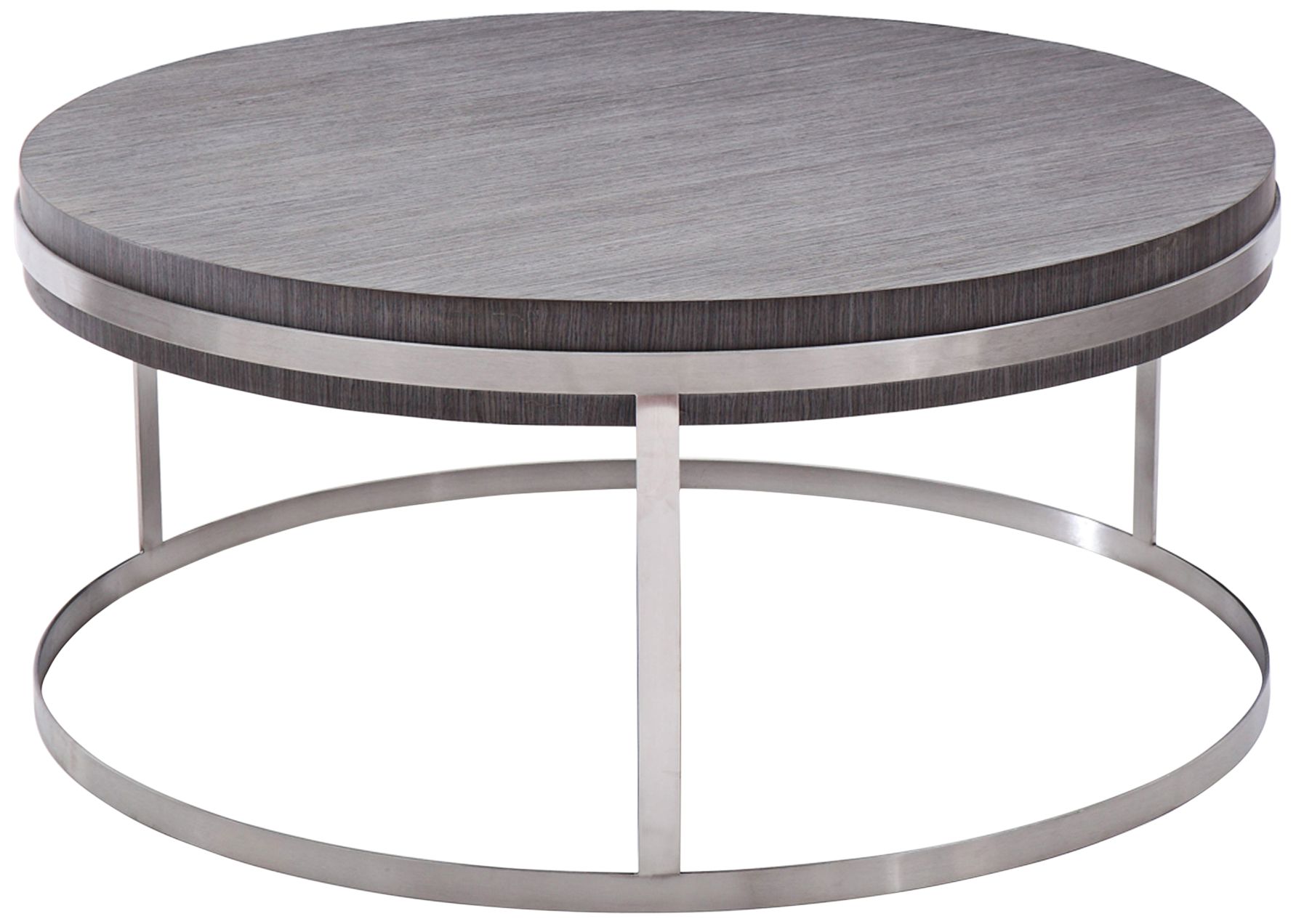 Sunset 40" Wide Gray Wood and Steel Modern Coffee Table