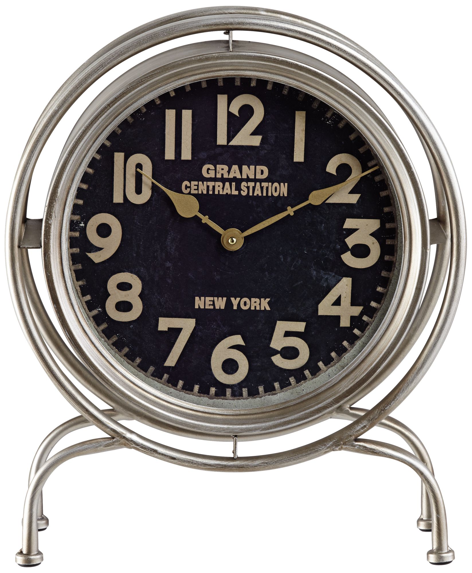 Grand Central Station Train 17" High Table Clock