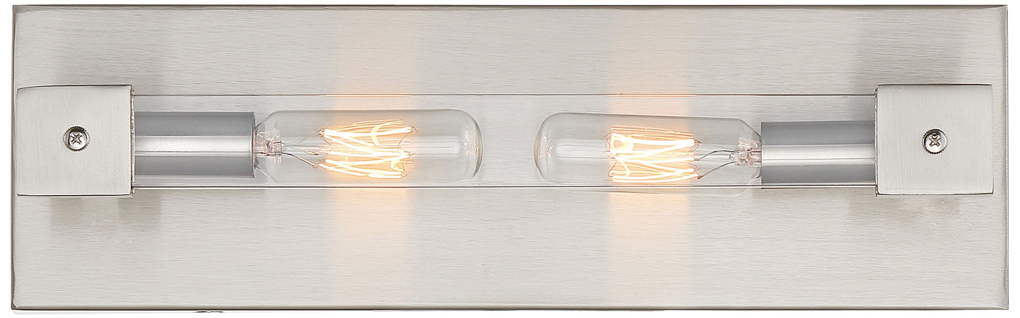 Varaluz Halcyon 4" High Satin Nickel 2-Light Wall Sconce
