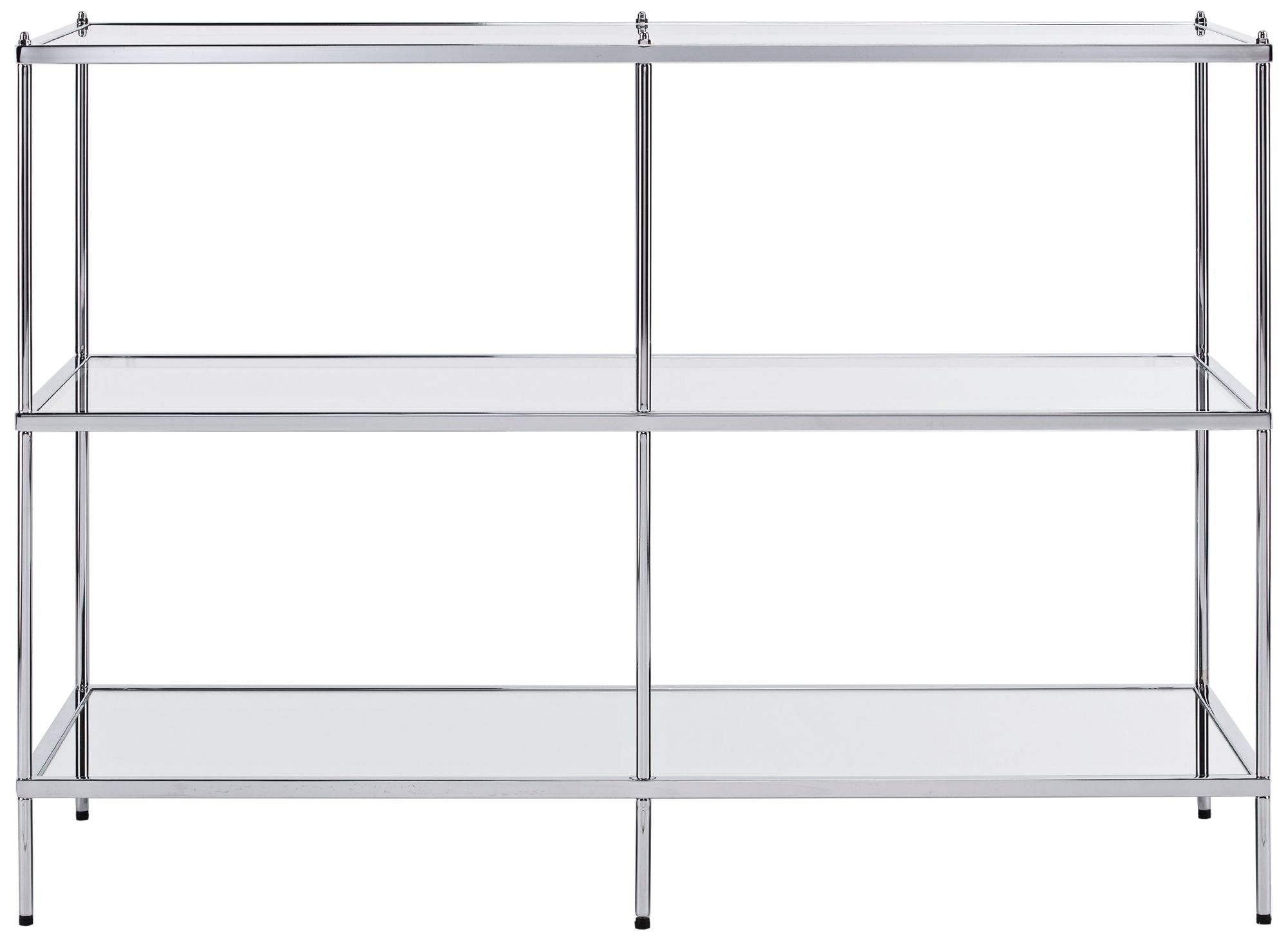 Knox 42" Wide Metallic Chrome Console Table