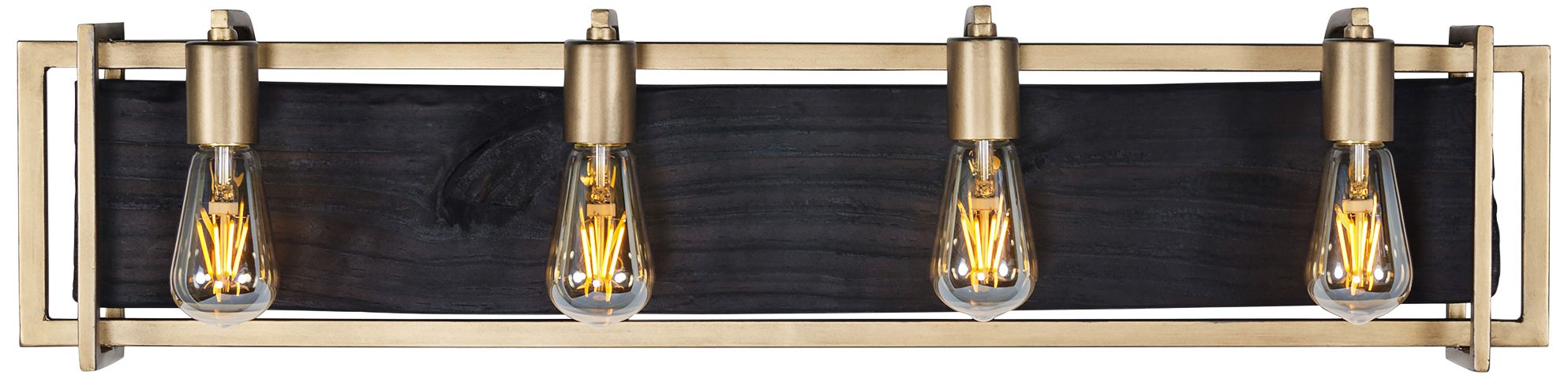 Varaluz Madeira 33 3/4" Wide Rustic Gold 4-Light Bath Light