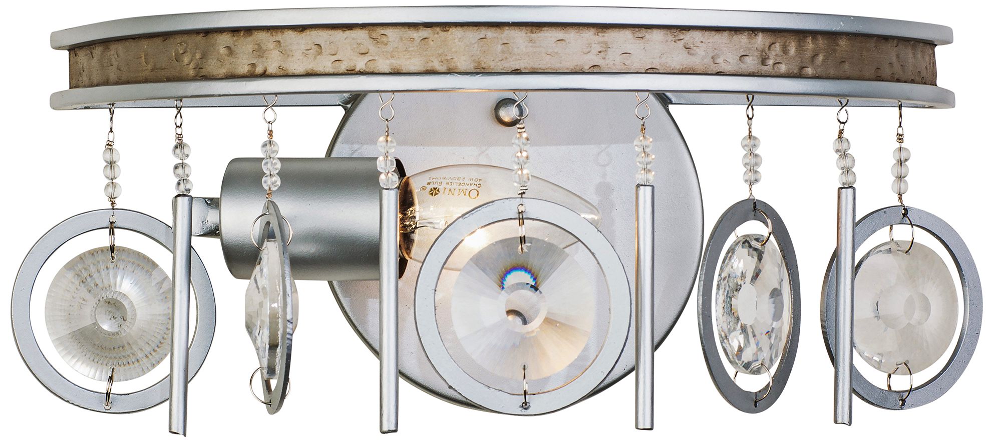 Varaluz Charmed 5 1/2" High Silver Wall Sconce