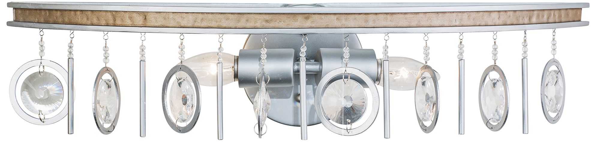 Varaluz Charmed 5 1/2" High Silver 2-Light Wall Sconce