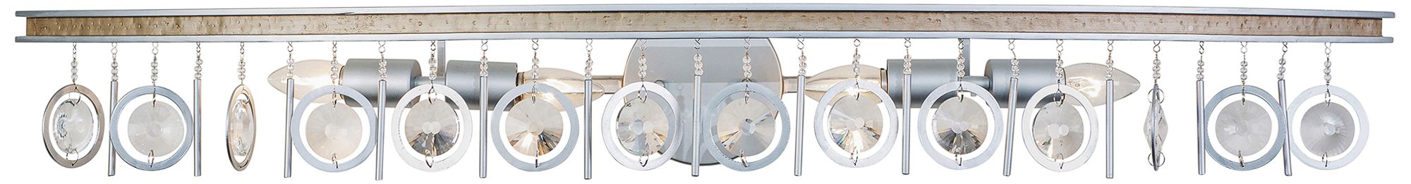 Varaluz Charmed 44" Wide Silver 4-Light Bath Light