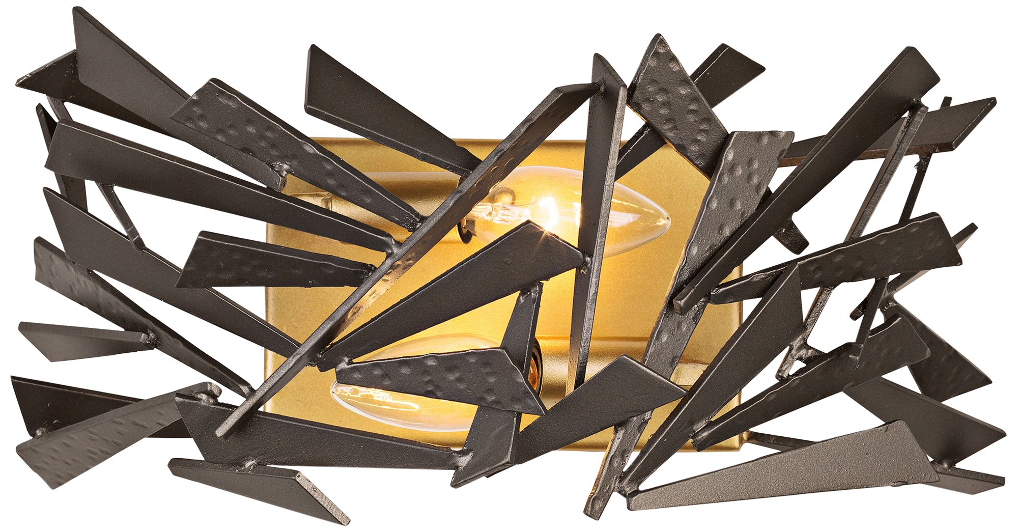 Varaluz Bermuda 8" High Antique Gold Wall Light Sconce