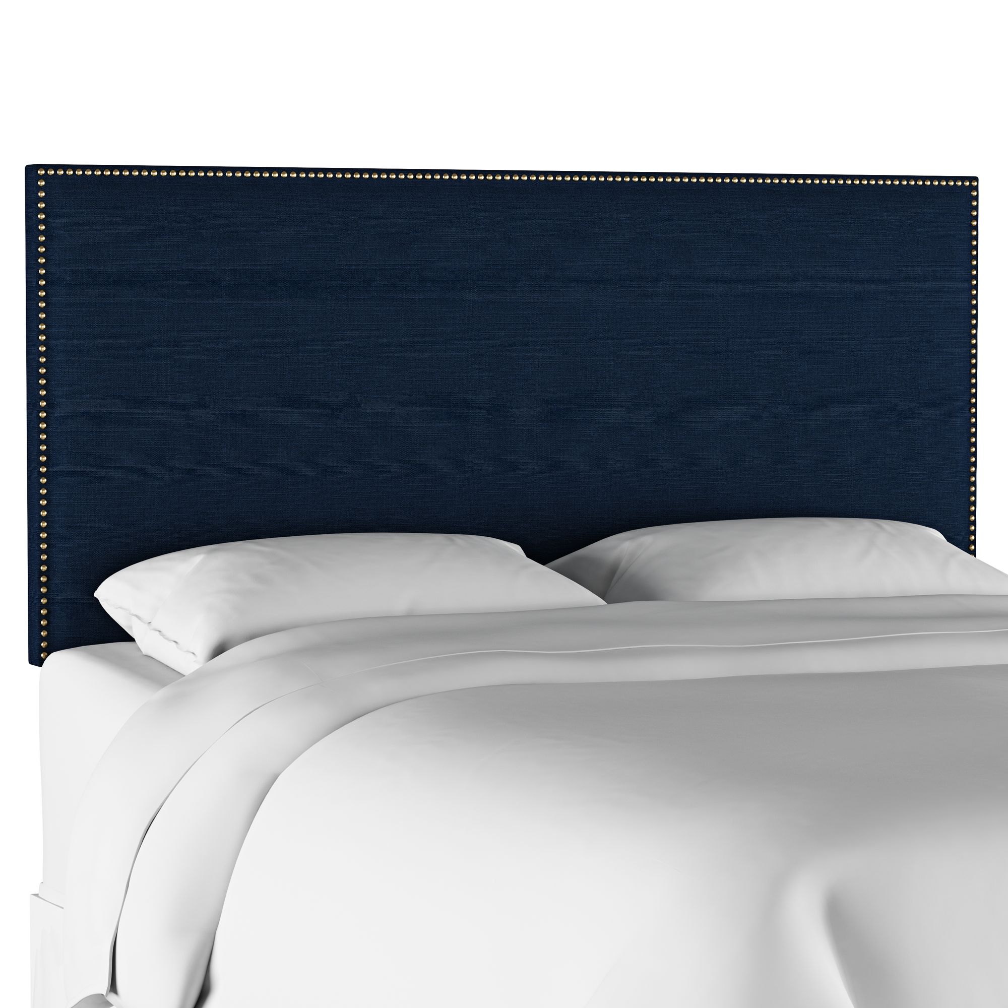 Terese Navy Linen Fabric Headboard