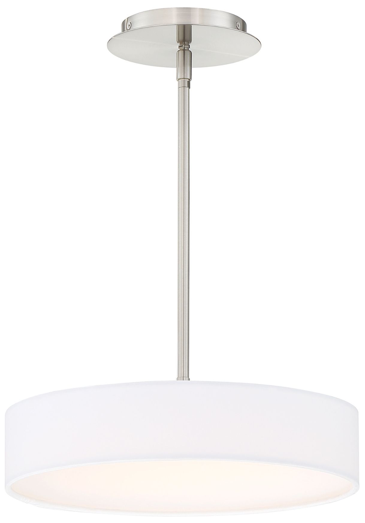 dweLED Manhattan 14" Wide Brushed Nickel LED Pendant Light